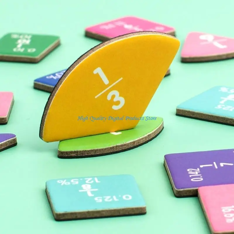 U2JE Fraction Discs Demonstrator Fractions Manipulative Math Learning Puzzle Game Math Teaching Aid For Student