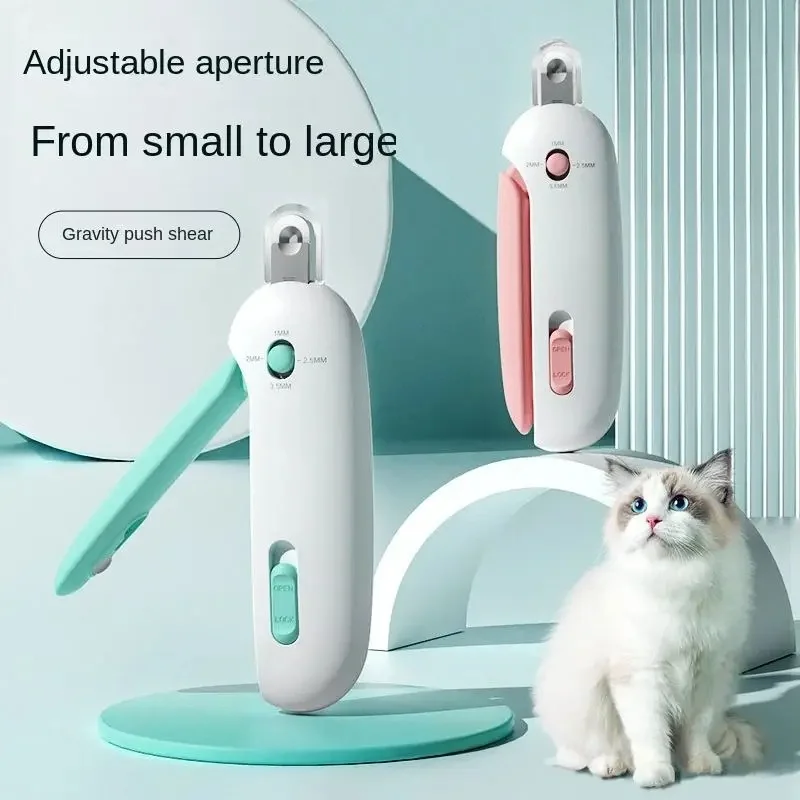 Katzen- und Hundenagelknipser Professioneller Haustier-Nagelknipser mit Verstellbarem Loch Krallentrimmer Pflege- und Schönheitswerkzeug für Hunde und Kätzchen – Detail 4