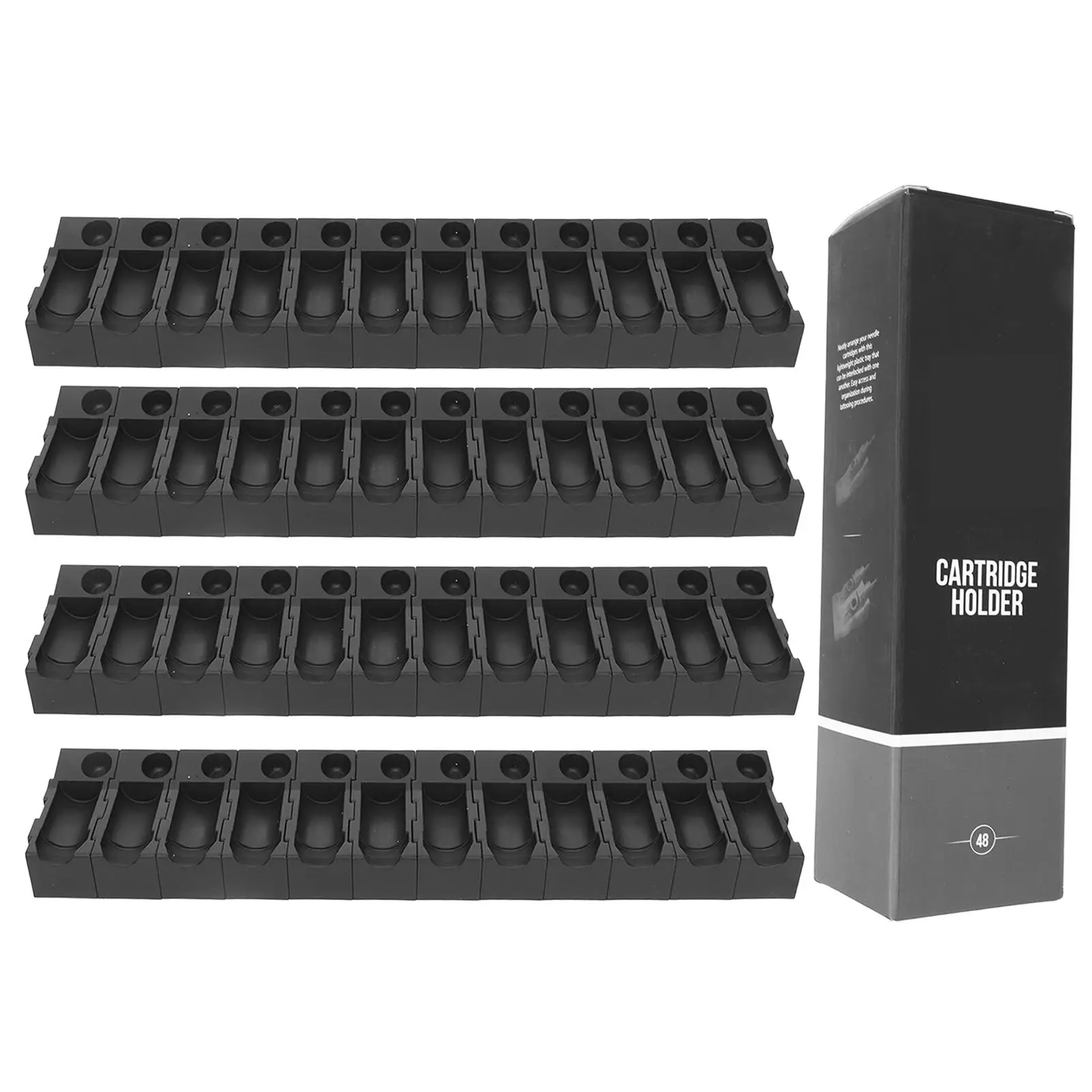  for salon Plastic Tattoo Cartridge Needle Tray for Efficient Organization