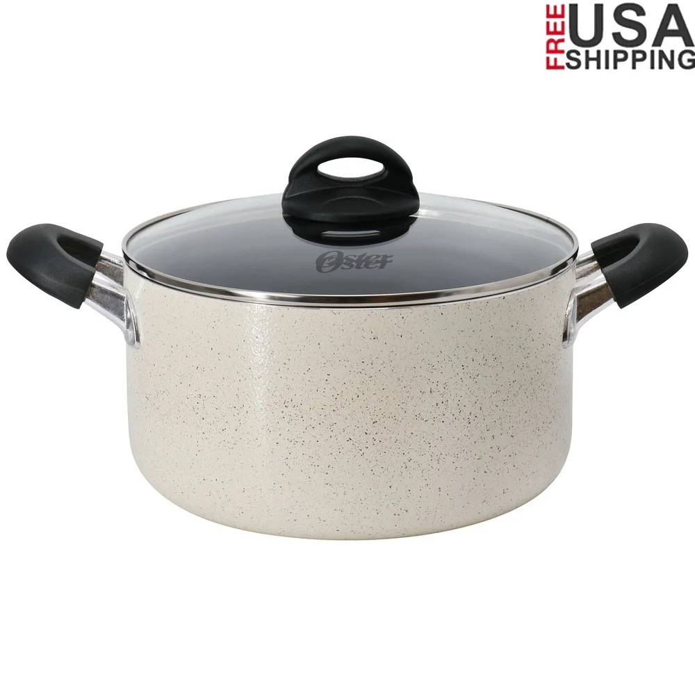 

6-литровая алюминиевая голландская духовка с антипригарным покрытием и вентилируемой стеклянной крышкой, даже распределение тепла, крутые сенсорные ручки, современный дизайн, кухня