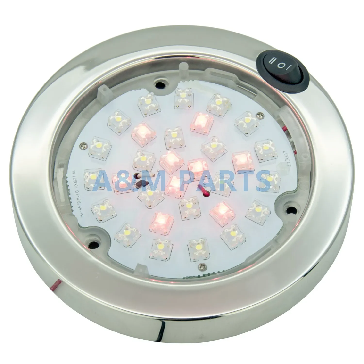 Luz LED para techo de barco RV Caravana Cabina Luz interior Blanco/Rojo - 12V 30PCS P4 LED