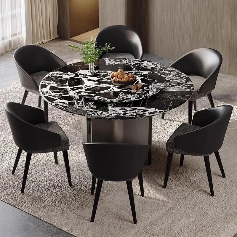 

Marble, dining table, Italian style, light luxury, modern, simple, medieval style, dining table