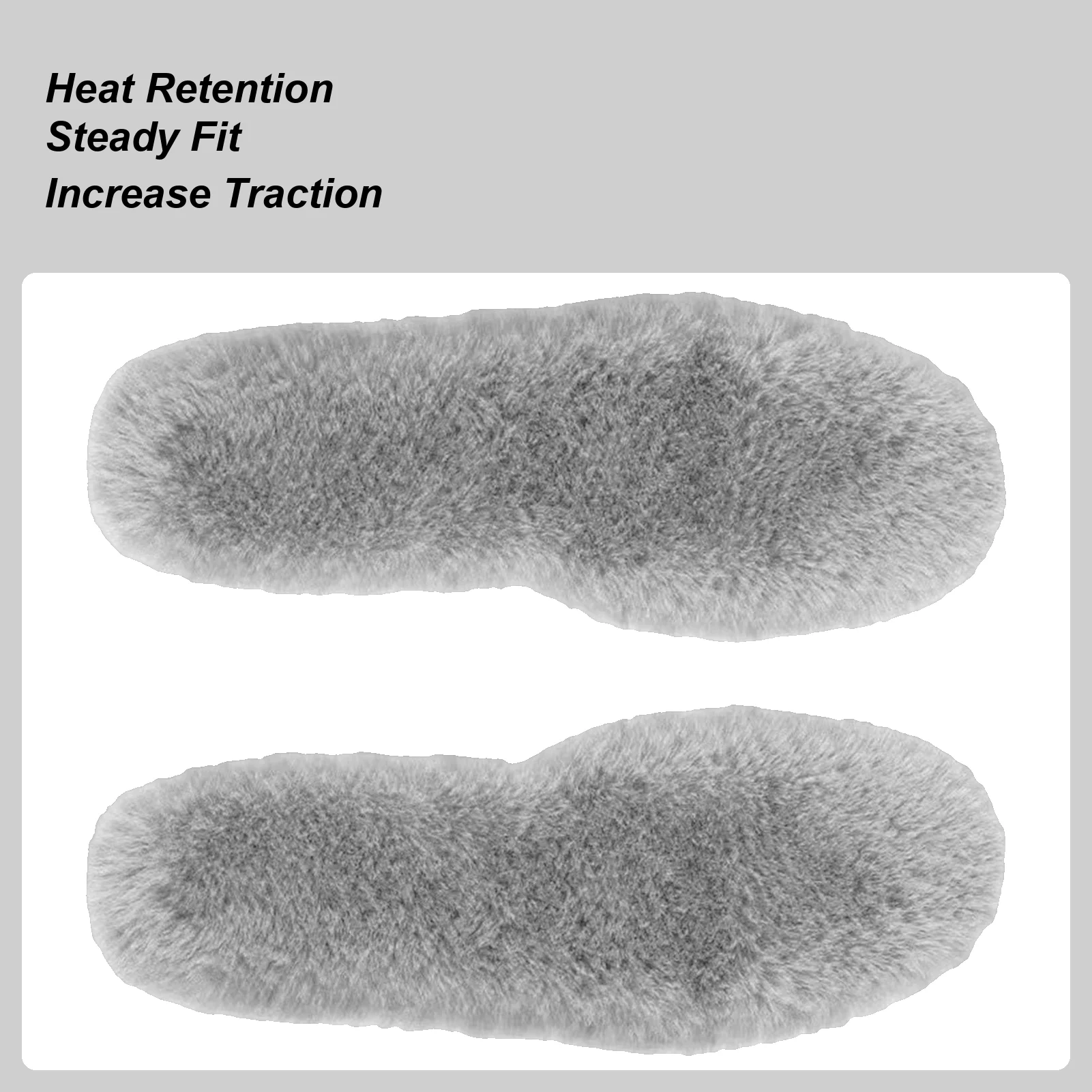 Plantillas para botas de invierno, inserto suave y cálido para botas para clima frío, acampar al aire libre, senderismo, pesca en hielo, esquí, viaje