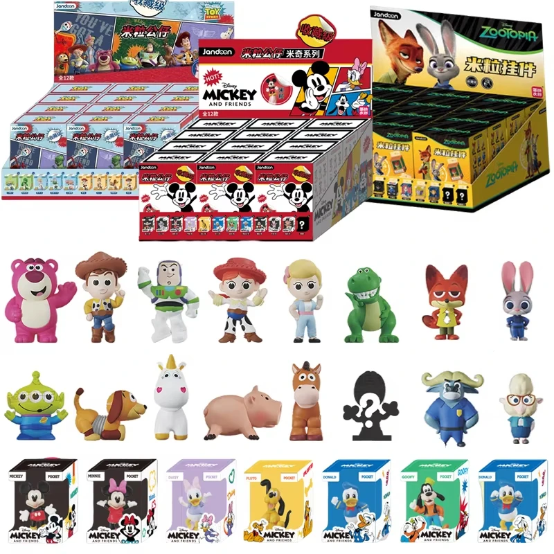 

Original Toy Story Zootopia Anime Figure Series Blind Box Doll Rice Grain Mini Action Figure Model Toys Orphan Birthday Gift