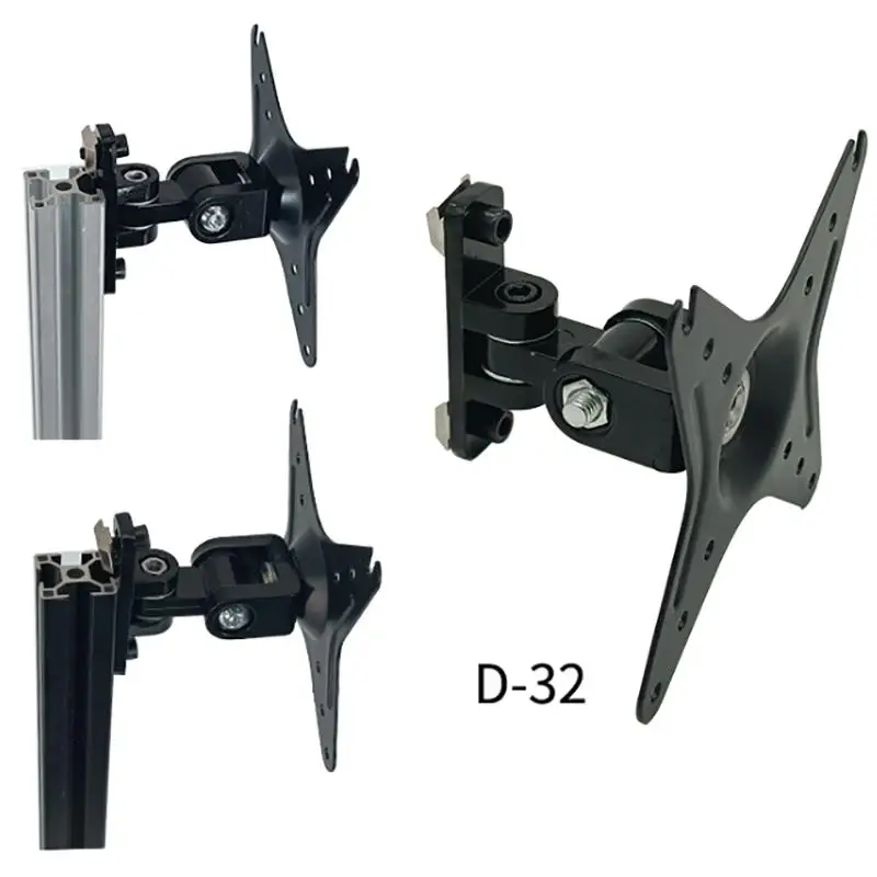 Wall Mount Monitor Bracket Button Box VESA Mount 100 Mm 75mm 50mm 2 Axis Adjustable Button Box Mounting Sim Rig Upgrade