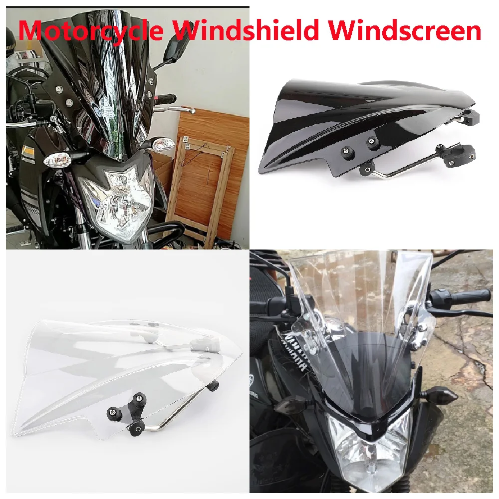 

Fits for Yamaha Fazer 1000 800 ABS XJ6 FZ1 FZ8 FZ16 N Series Motorcycle Windshield Front Windscreen Modified Deflector Cover Set