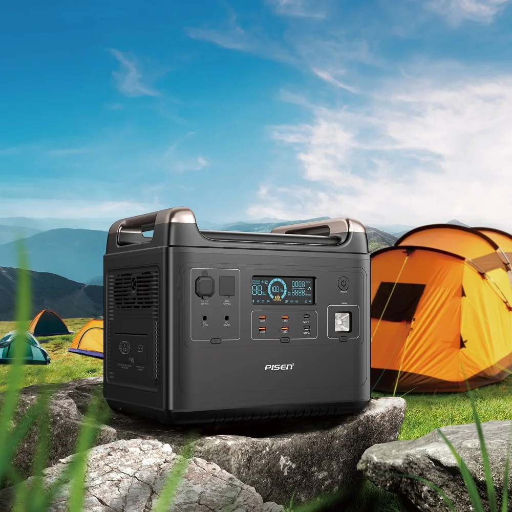 

Pisen 110v 220v 2000 Watts Outdoor Portable Power Supply Tragbares Kraftwerk Powerstation LiFePO4