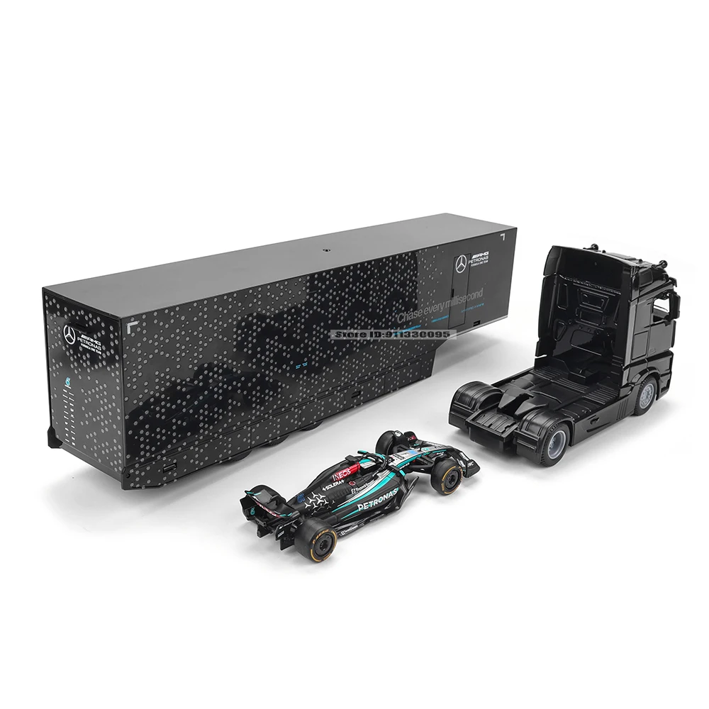 Bburago 1:43 2024 F1 M Mercedes-AMG F1 W15 مجموعة هولر # 63 جورجروسل فيراري SF24 سلسلة ألعاب نموذج سيارة فاخرة مصنوعة من خليط معدني