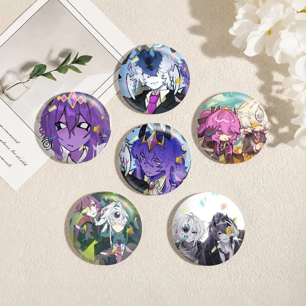 Wemmbu Eggchan Tax Duo  25mm 32mm 44mm 58mm 75mm Brooches Badges Pins for Accessories Gift