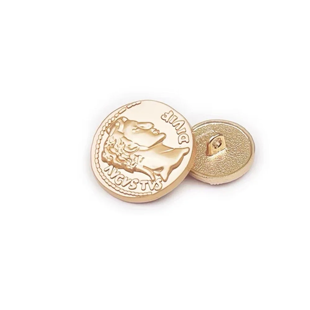 Vintage Decorative Buttons, Metal Button, Shirts, Suits, Clothing, Jackets, Sewing Accessories, 10 Pcs image 6