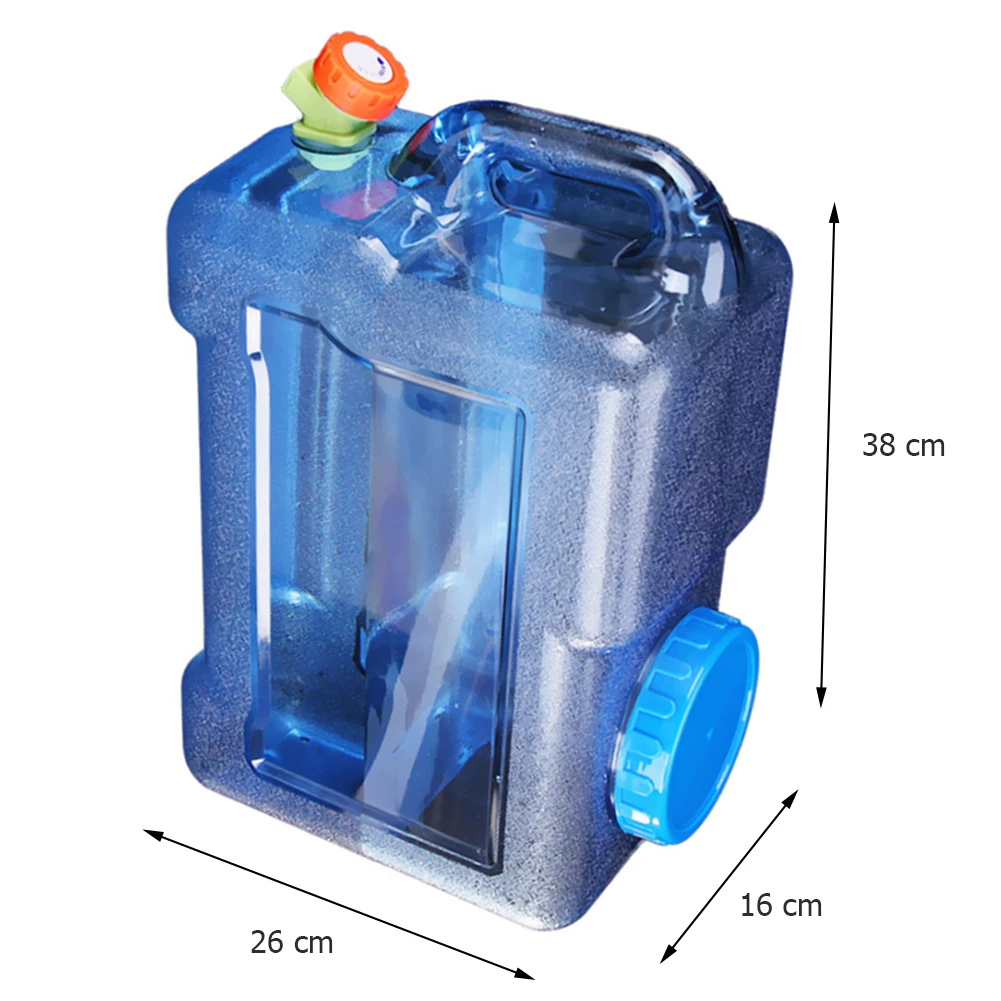 12L Capacity Outdoor Water Bucket Portable Pure Water Tank Container with Faucet for Camping Hiking Picnic Vehicle