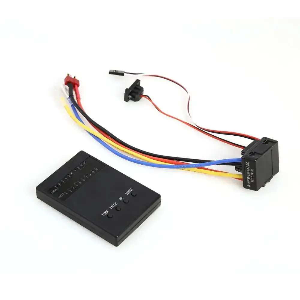 80A ESC WP-880 1/10 1/8 WP Crawler Brush Brushed 80A 1080 Electronic Speed Controller Waterproof DESC ESC with Program Card