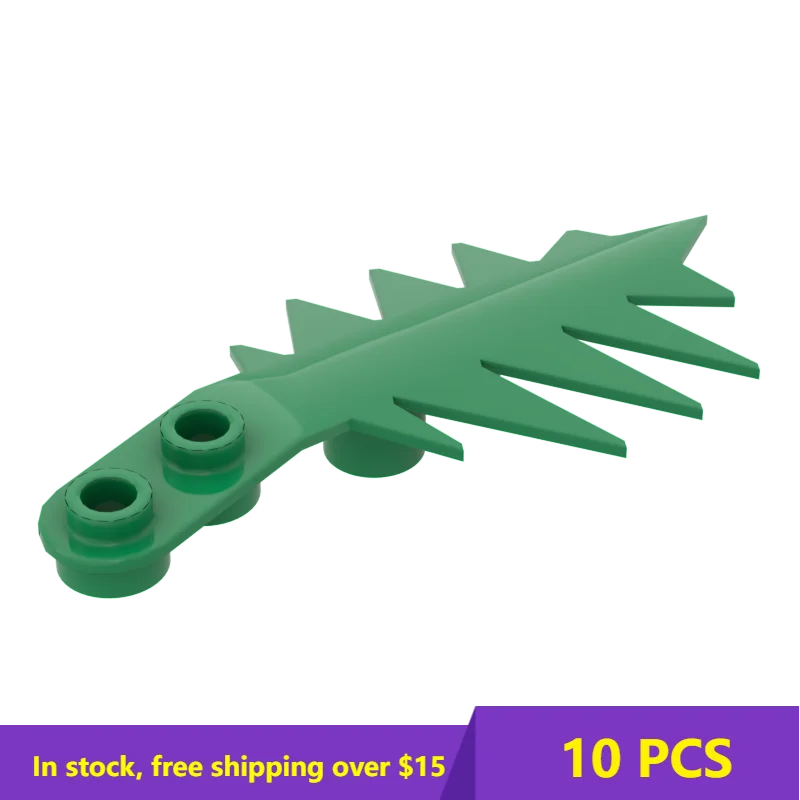 

10PCS MOC Assembles Particles 6148 8 x 3 x 1 Palm Leaf Small 8 x 3 Bricks Building BlocksReplaceable Parts Toys For Child Gift