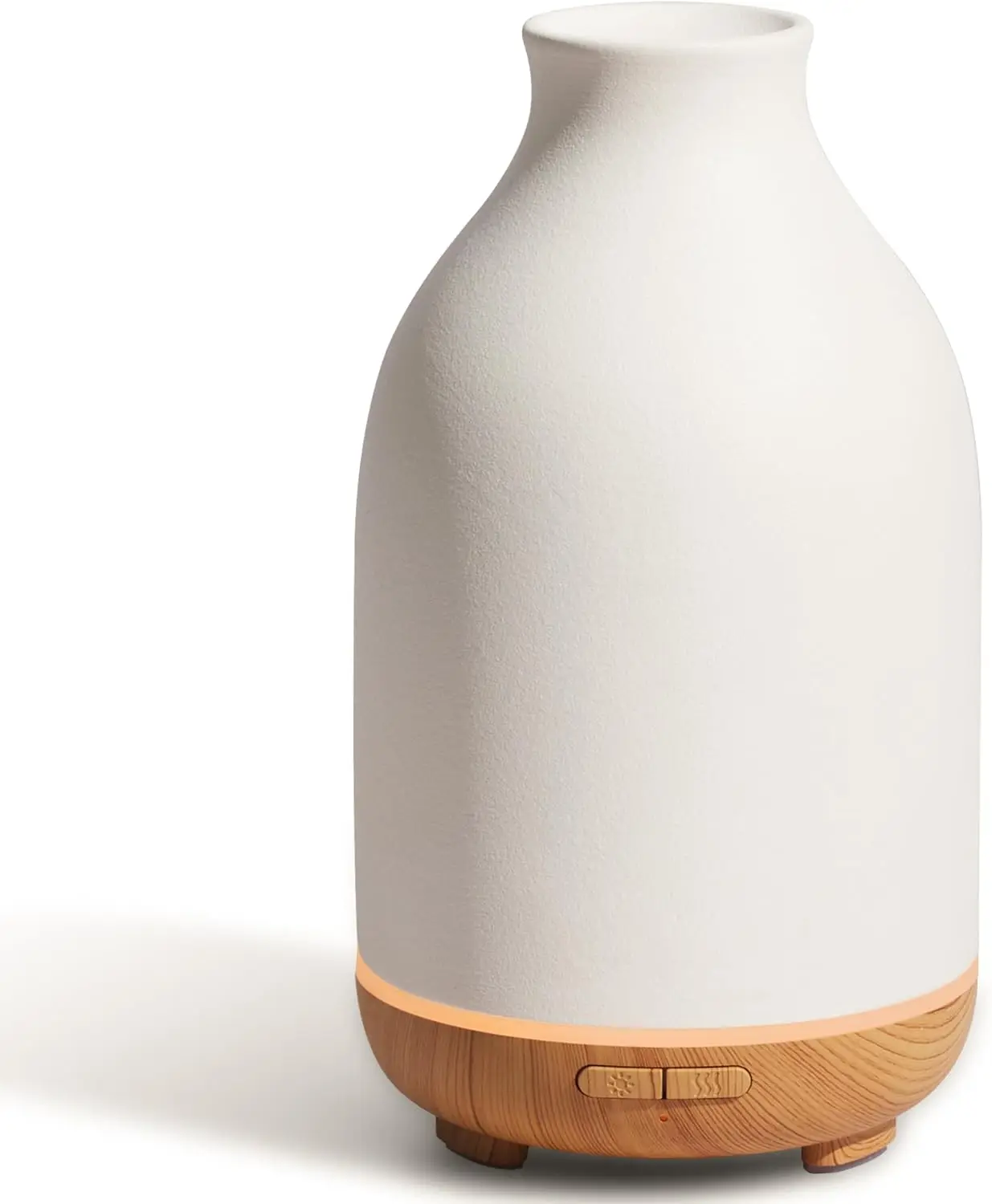 

Ceramic Essential Oil Diffuser, 150ml Handcrafted Aromatherapy Diffuser Ultrasonic Cool Mist Humidifier with 2 Mist Modes, Auto
