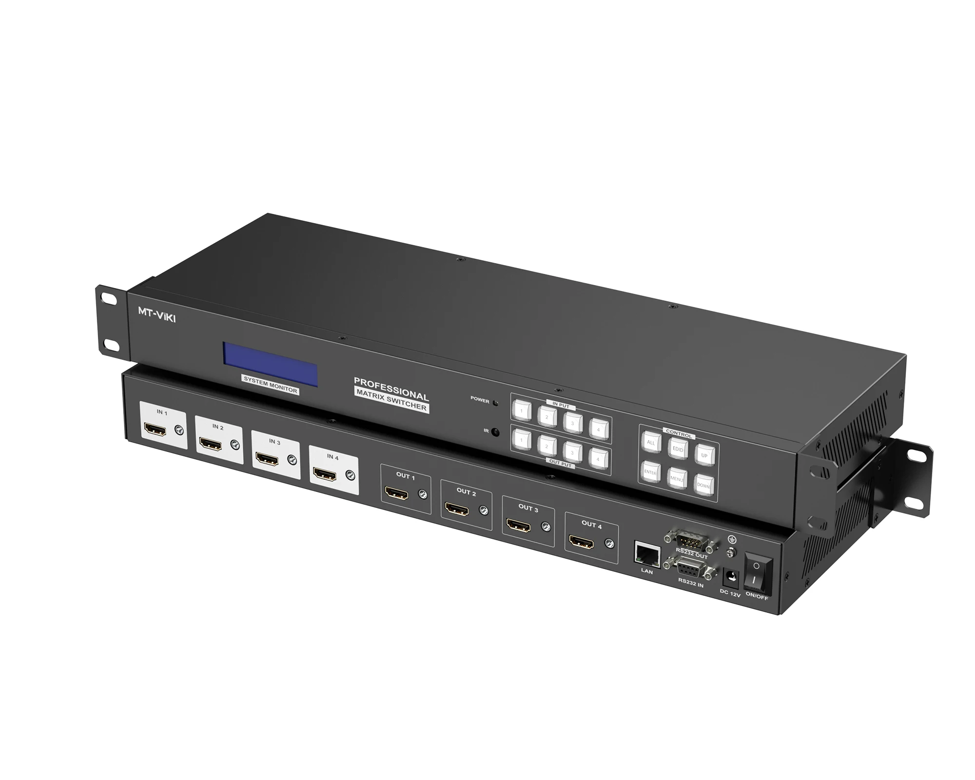 

Seamless HDMI Matrix Switcher 4x4 With Splicing Mode, 4K 30Hz, Available for 4x4, 8x8, 8x16, 16x16