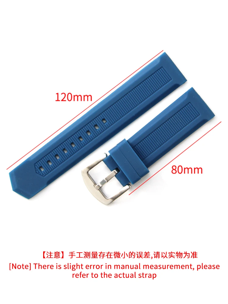 Waterproof Silicone Needle Buckle 22mm Watchband for TAG Heuer Longines Citizen Mido Seiko Breitling Orange Rubber Watch Strap view 4