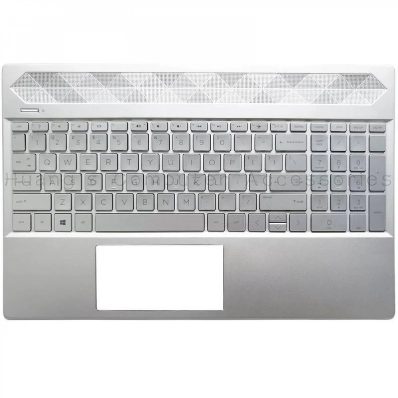 A+Original Laptop Silver Palmrest with Backlit Keyboard L24752-001 For HP 15-CS 15-CW TPN-Q208 TPN-Q210 GTX Replacement