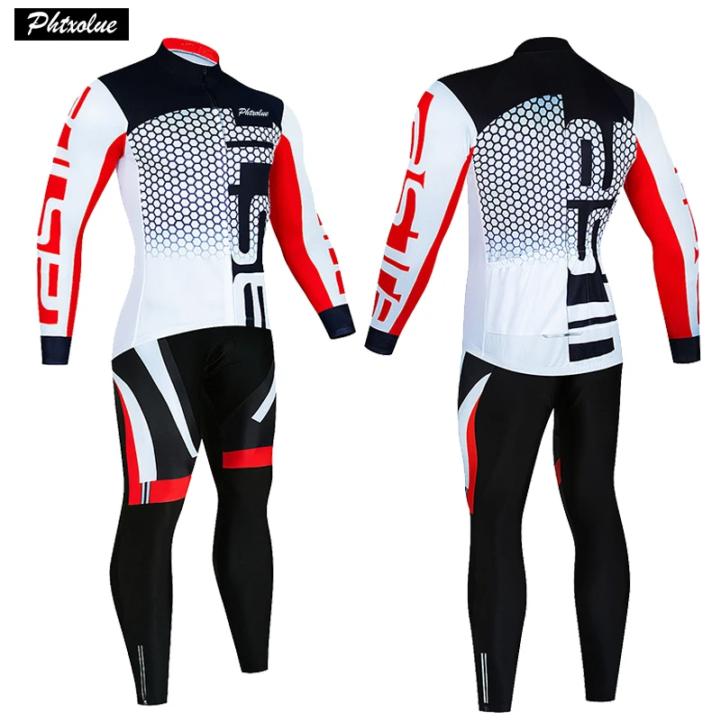 Long Sleeve 2024 Cycling Clothing Men Set Mountain Bike Breathable Autumn Bicycle Jerseys Clothes suit Maillot Ropa Ciclismo