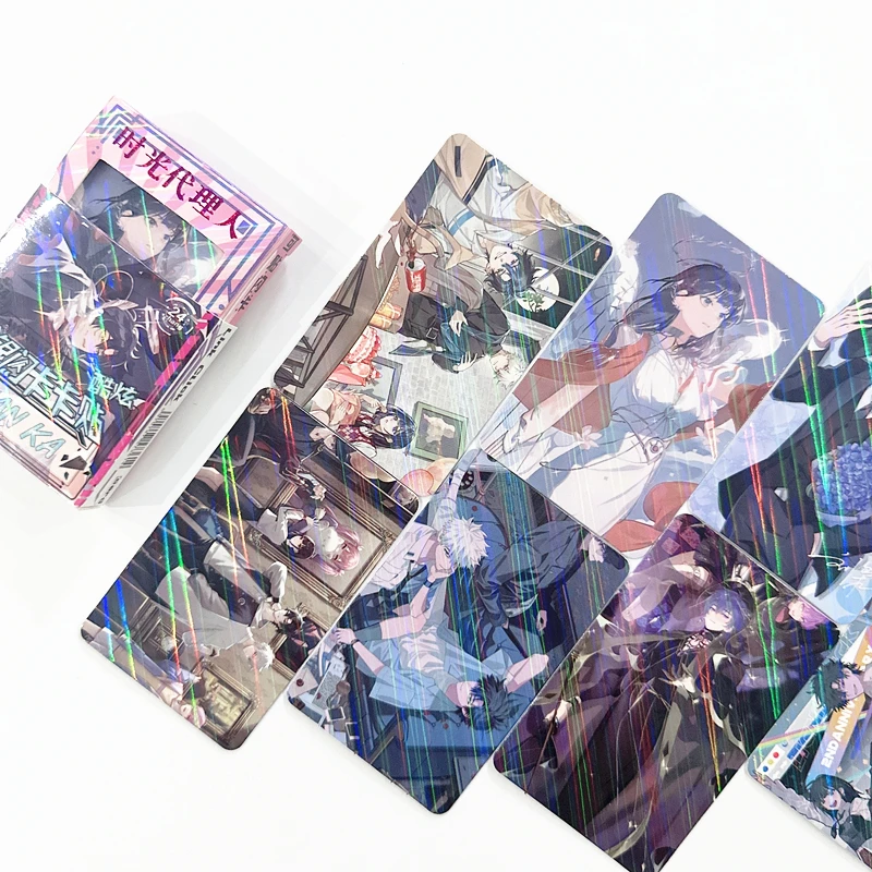 24Pcs/Set Link Click Anime PVC Stickers - Shi Guang Dai Li Ren Character Flash Cards for Phone/Laptop/Diary