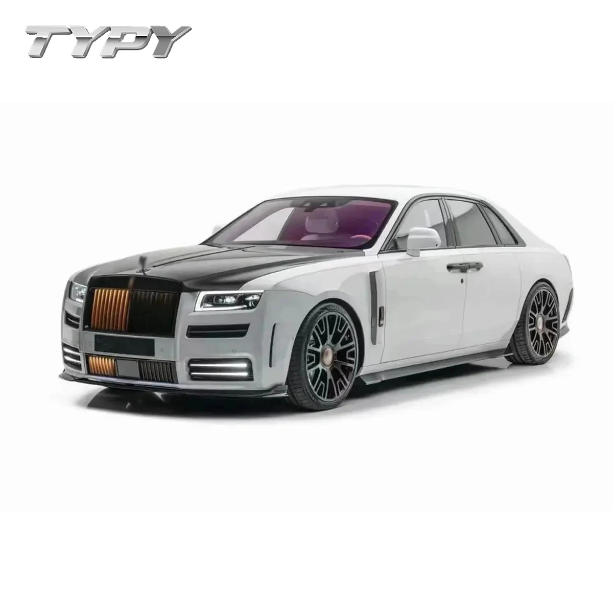 Car Modified Carbon Fiber MSY Style Front Rear Bumper Spoiler Lip Side Skirt Body Kit Accessories For Rolls-Royce Ghost Upgrade