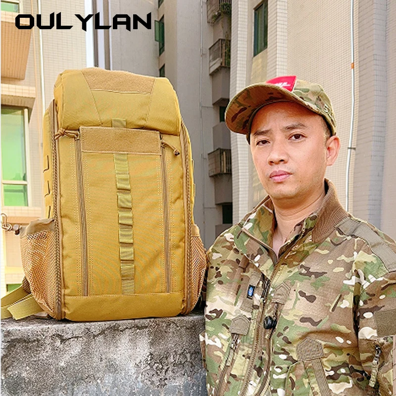 20-35L Capacity Tactical Medical Backpack Outdoor Men Mountaineering Hiking Bag Ourdoor Cycling Emergency Supplies Oxford Bag