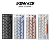 VGN A75 Mechanical Keyboard Magnetic Switch Custom Hot Swap Rgb Gasket Dual System Wired Keyboard For Esports Gamer Accessory