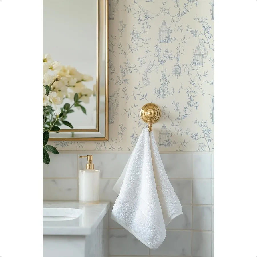 

Синие и белые обои с кожурой и наклейкой для туалета, нейтральные современные обои во французском деревенском стиле для гостиной и ванной комнаты с птицами