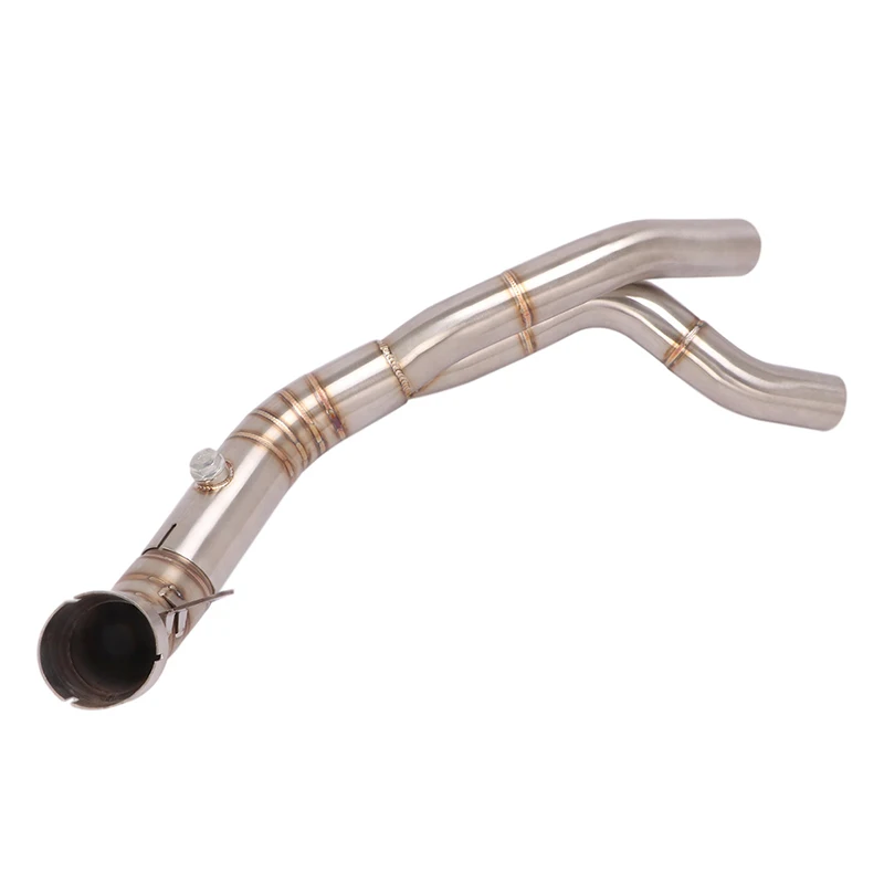 Slip On For YANAHA YZF-R1 R1 2007 2008 Motorcycle Exhaust Escape Systems Connection Middle Link Connector Pipe Muffler Stainless