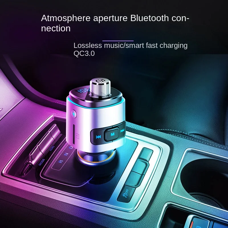 BC42 Car MP3 Player Car Charger Fast Charging Dual USB Car Bluetooth Hands-Free FM Transmitter