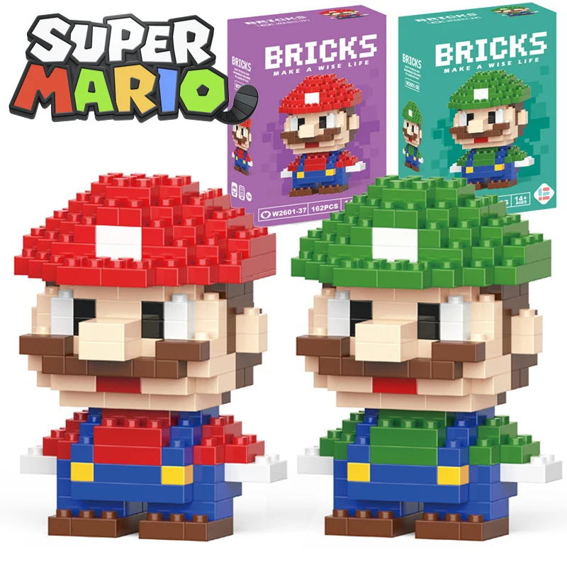 

Super Mario Pokeman Toy Building Blacks Lega Blocks Cartoon Character Assembled Model building block Dolls Toys Children Gifts