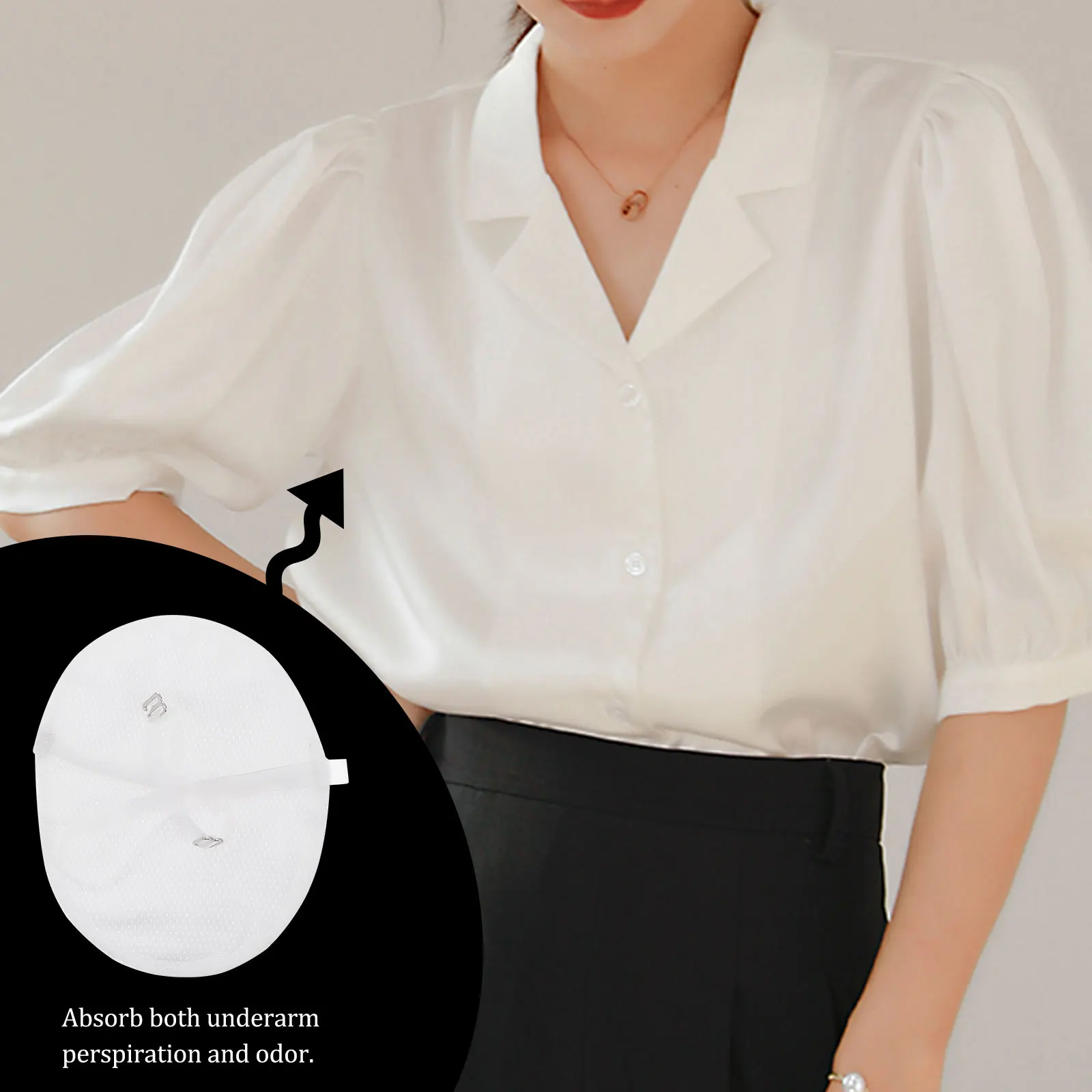 

Reusable Waterproof Sweat-absorbing Pads Armpit Perspiration Underarm Cotton Pads Absorbent Adjustable Straps Stay