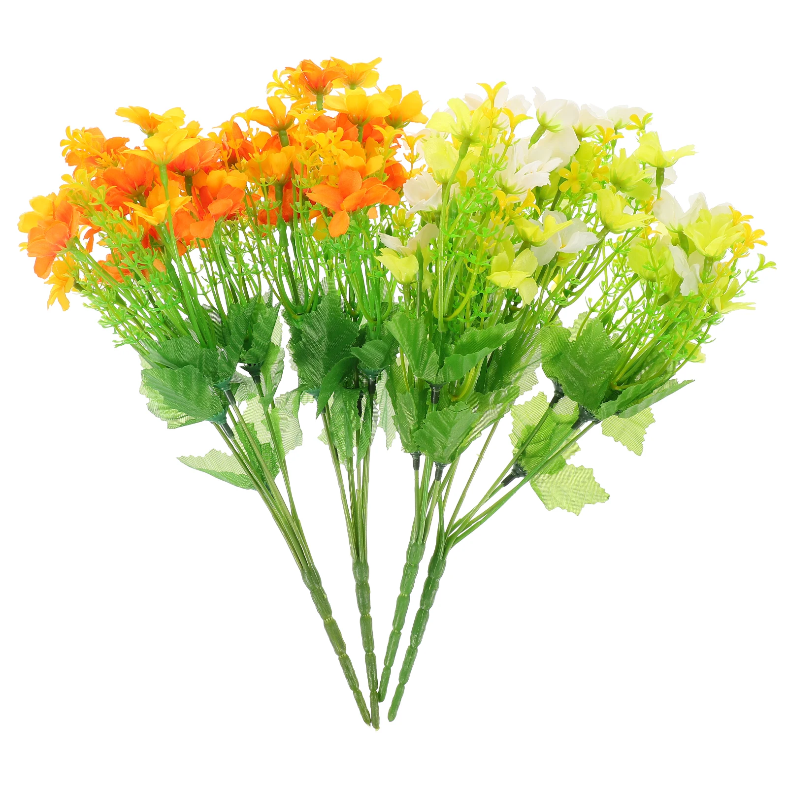 

28 Heads Artificial DaisiesFlowers Decoration Indoor Adornment Lifelike Faux Flowers Simulation