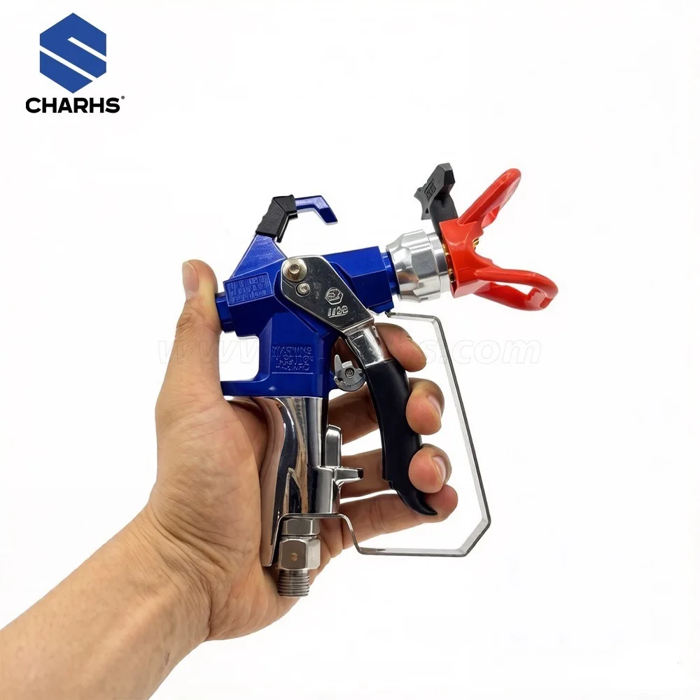 High Pressure Airless Spray Gun 3600Psi 24.8MP Two-Finger Type with Protective Cover Nozzle for Professional Painting image 4