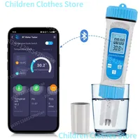 Smart Bluetooth Water Quality Tester Multifunction 6 in 1 PH/EC/TDS/Salinity/S.G/Temp Meter APP Control Water Detector for Pool