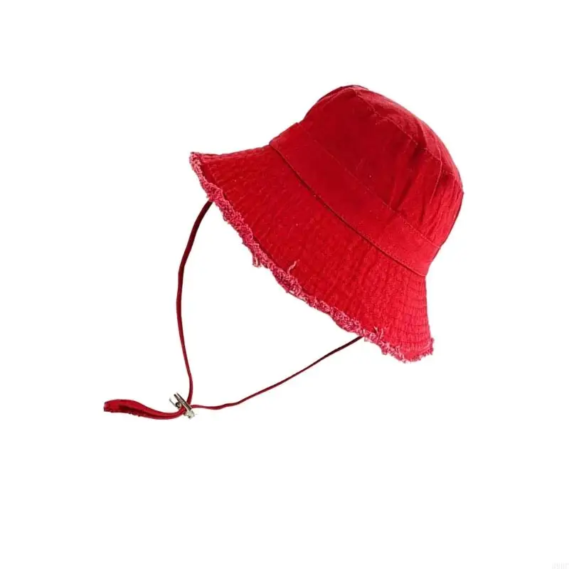 39BC قابل للتعديل واسعة الحواف قبعة الشمس الشمس واقية لينة قبعة بحافة المتعثرة صياد قبعة للنساء السفر عطلة الشاطئ #4