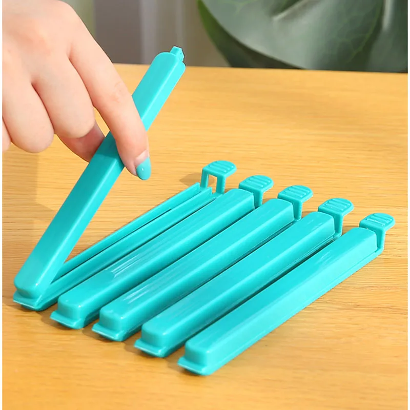 10 Pcs Portable Sealing Clip Kitchen Storage Food Storage Bag Moisture-Proof Snack Sealing Bag Clip Plastic Kitchen Tools