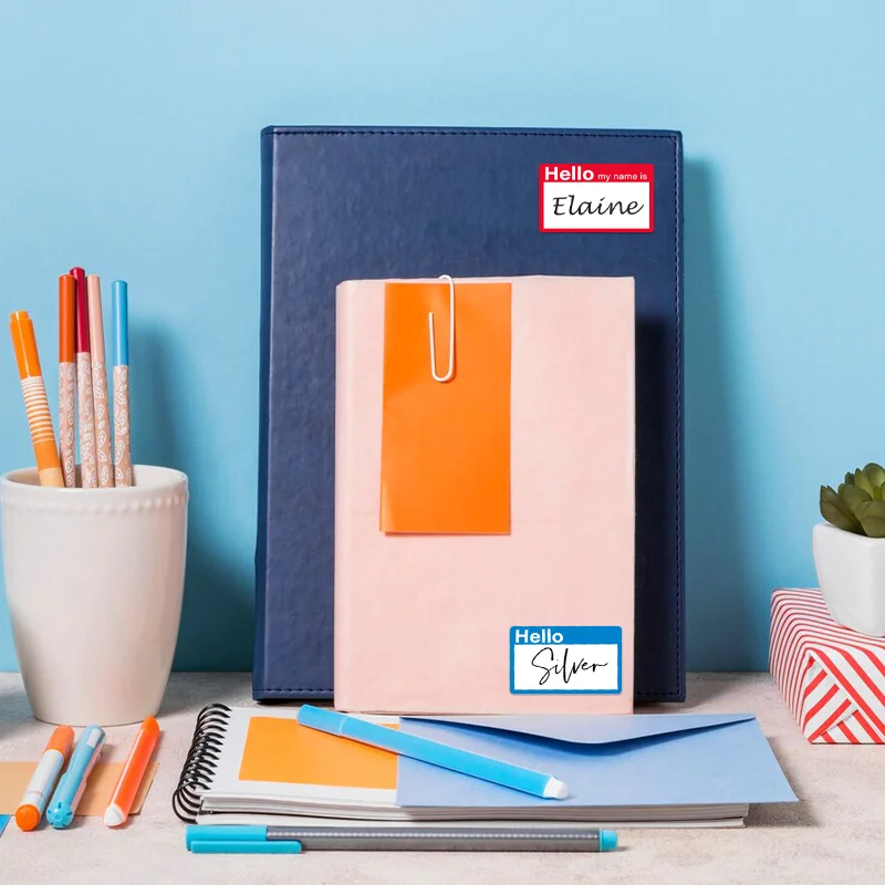 SINMARK Blank Name Sticker Labels Multiple Colors for Thermal Printers Waterproof Labels School Opening Gifts