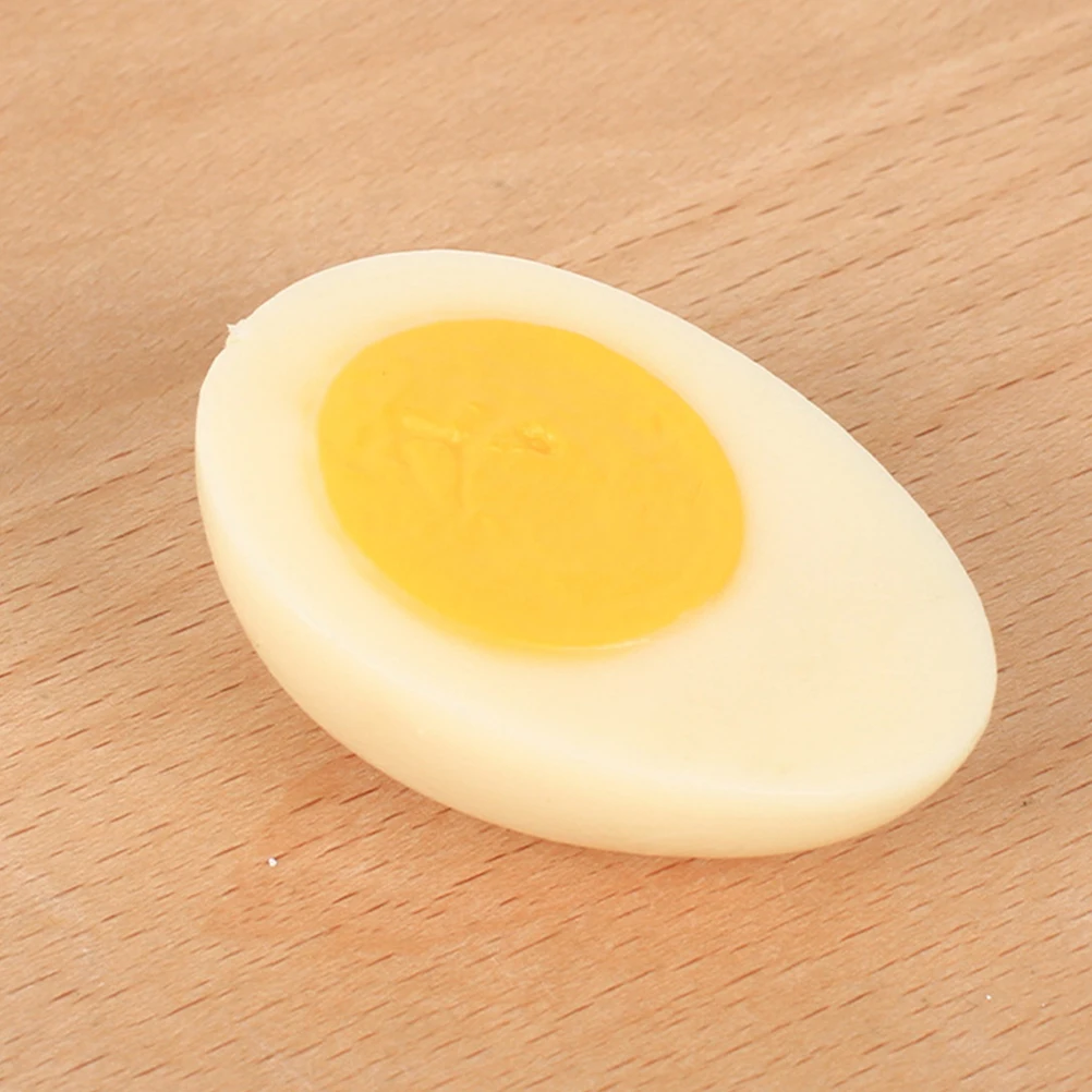 

4 Pcs Simulated Boiled Eggs Simulation Food Plastic Fake Models Other Faux Artificial for Display