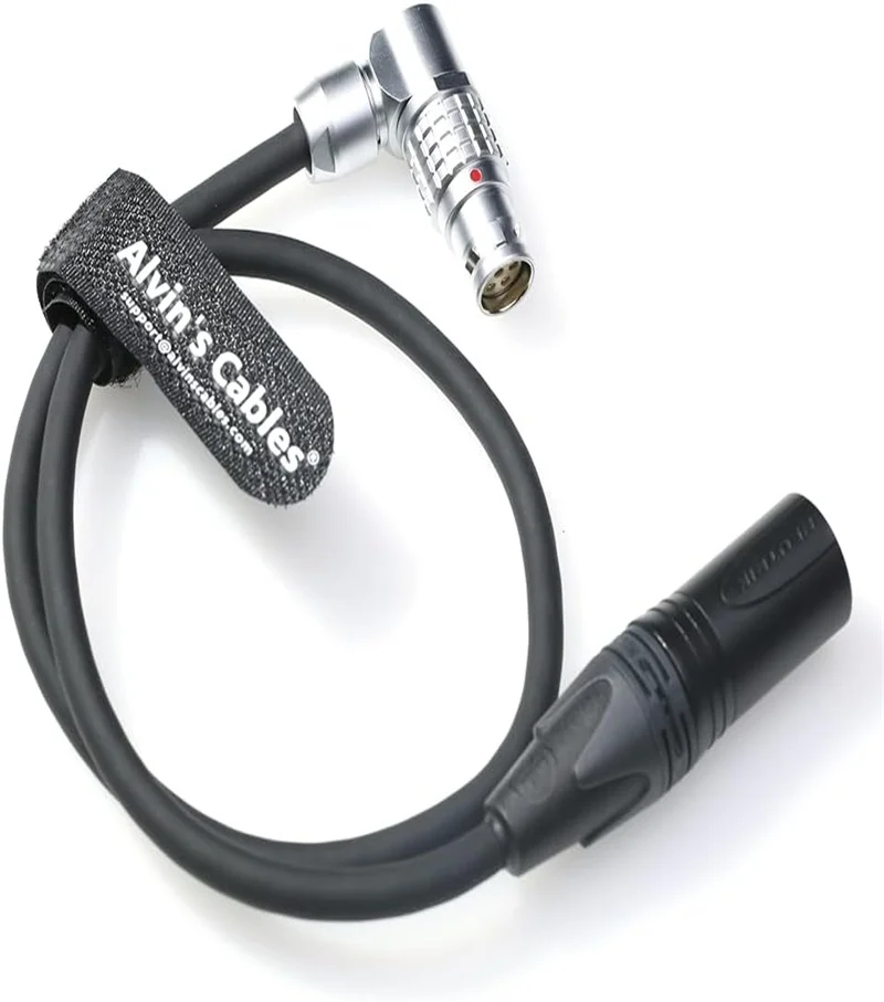 Alvins كابلات كابل الطاقة ل Atomos NEON 31 17 24 "4K مراقب مسجل XLR 4 دبوس ذكر إلى الزاوية اليمنى 6 دبوس أنثى سلك الطاقة fo