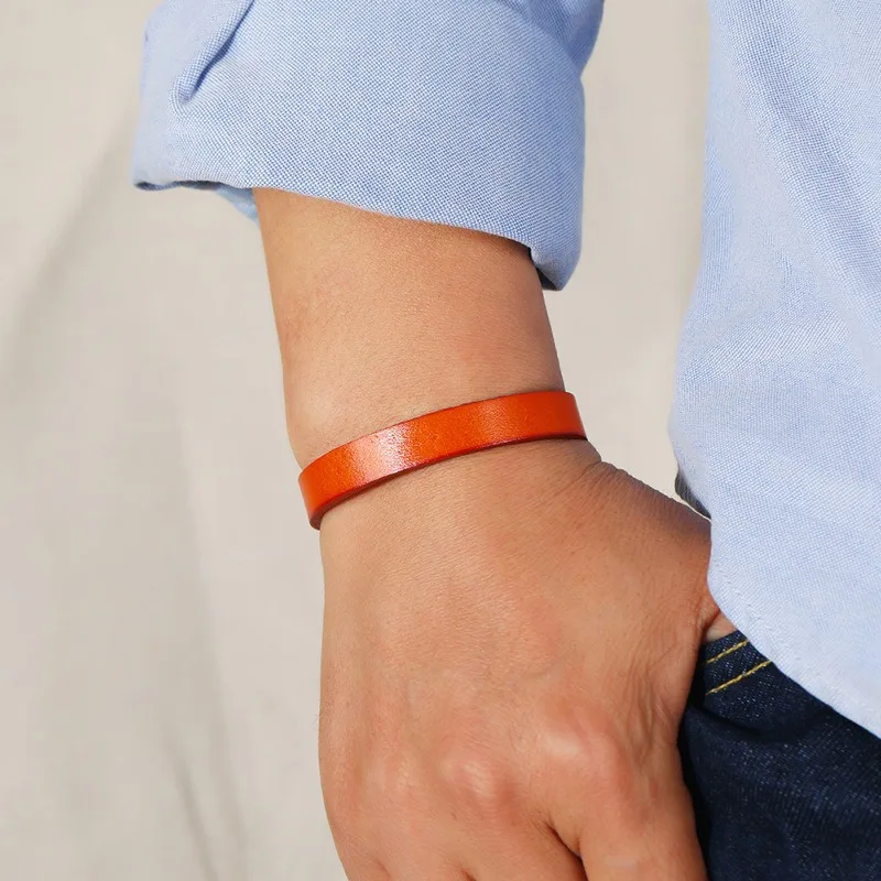 High Quality Leather Bracelets for Men Women Classic Simple Fashion Leather Wrap Bracelet Bangle Wristbands Jewelry Male Gifts