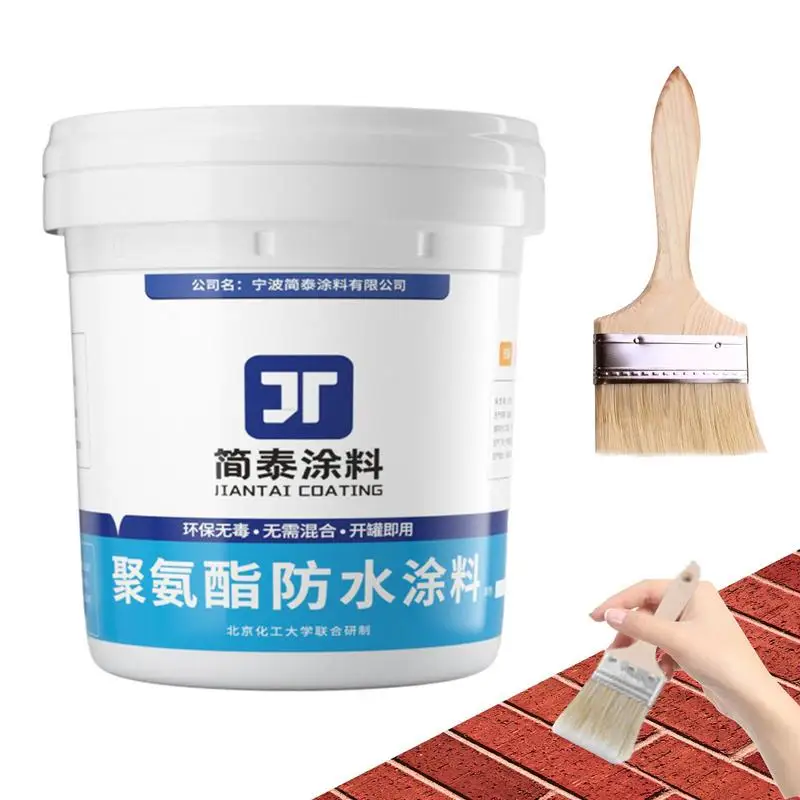 Waterproof Repair Paint 1Kg Quick Dry Effective Water Based Polyurethane Coating Waterproof Anti-Leakage Agent Multifunctional