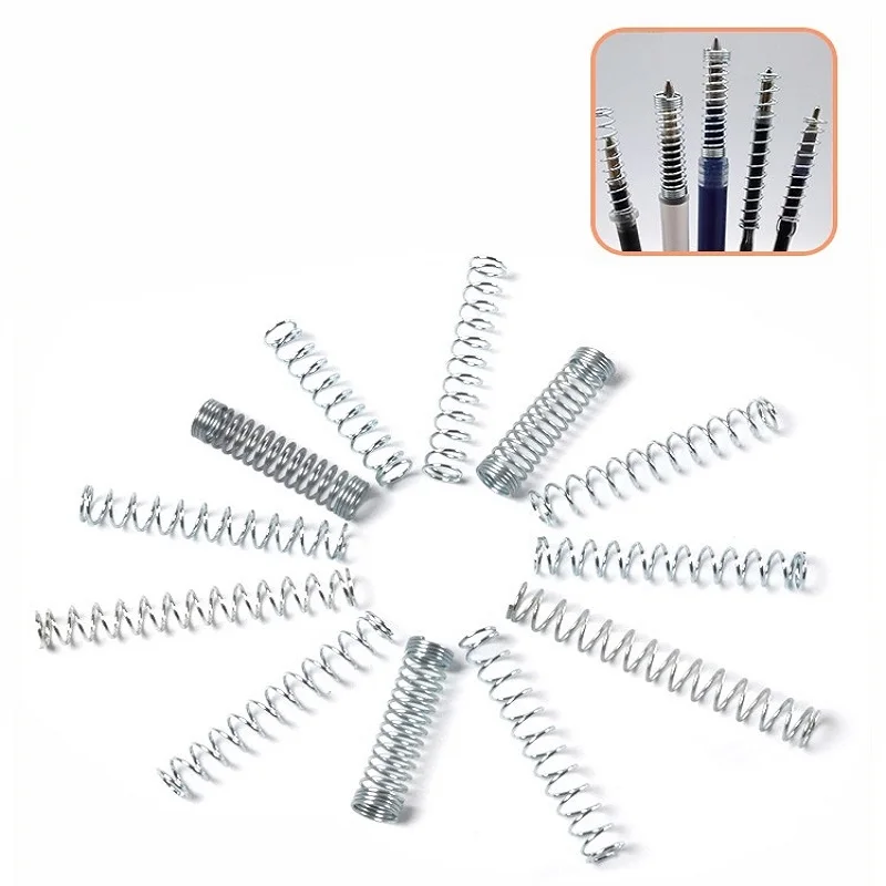 Galvanized Ballpoint Pen Spring, Automatically Press the Pen Spring, Wire Diameter 0.4mm,500Pcs