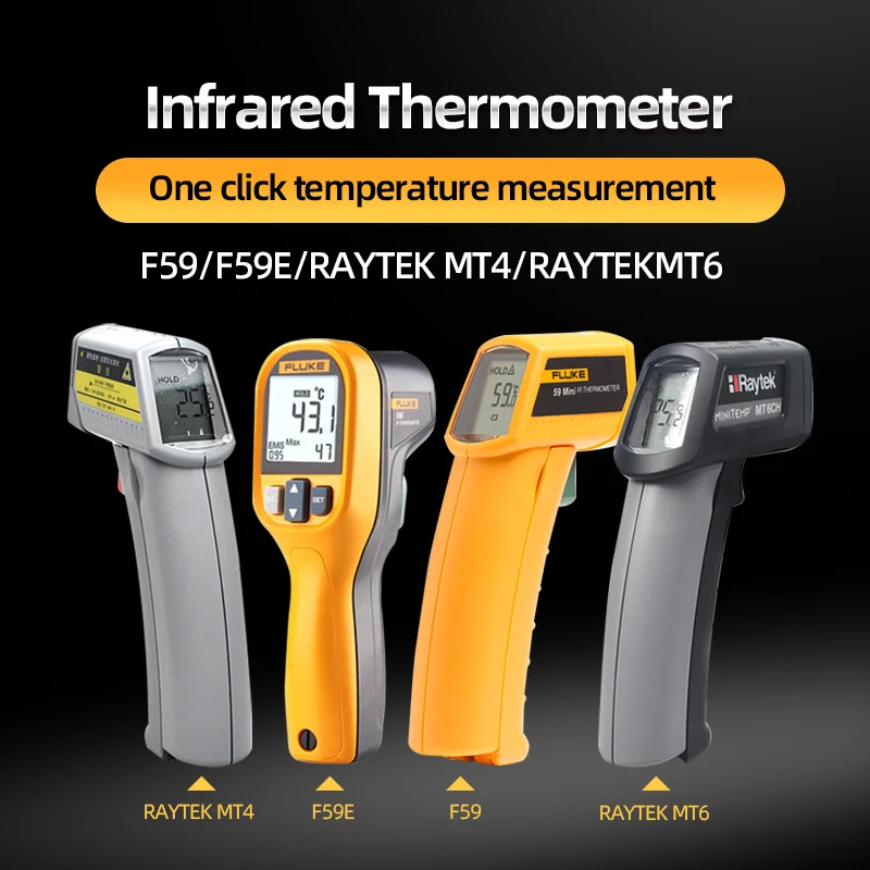 Fluke 59/59E/Raytek MT4/Raytek MT6 Thermometer Infrared thermometer gun High precision handheld temperature gun