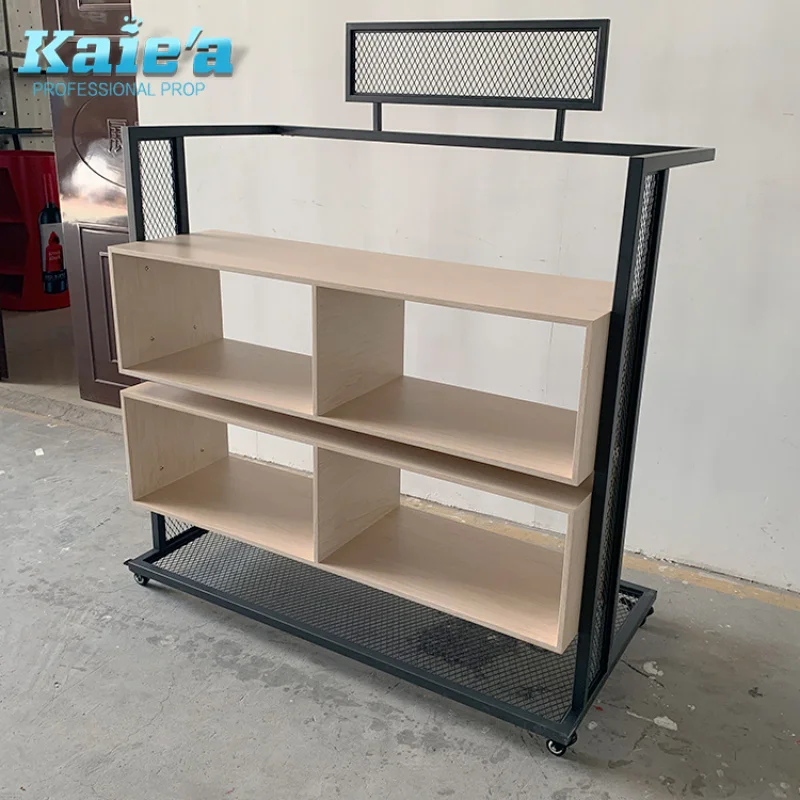 custom.New Design Wood Garment Shop Display Rack Furniture Clothes Shop Racks and Shelves