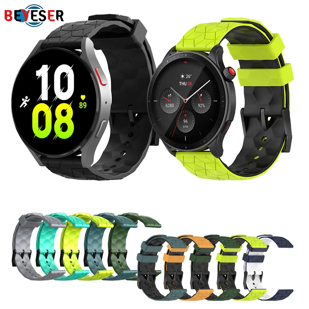 

20/22mm Silicone Strap For Samsung Galaxy Watch 5/4/5Pro Fashion Replace Bracelet Wristband For Huawei Watch3/3 Pro/GT2/GT3 46MM