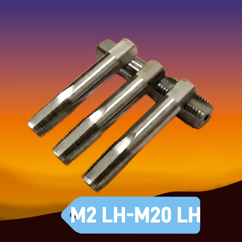 HSS Metric M2 LH-M20 LH Left Hand Straight Grooved Flute Tap M2M3M4M5M6M7M8M9M10M11M12M13M14M15M16M17M18M19M20 Thread Taps 1pcs