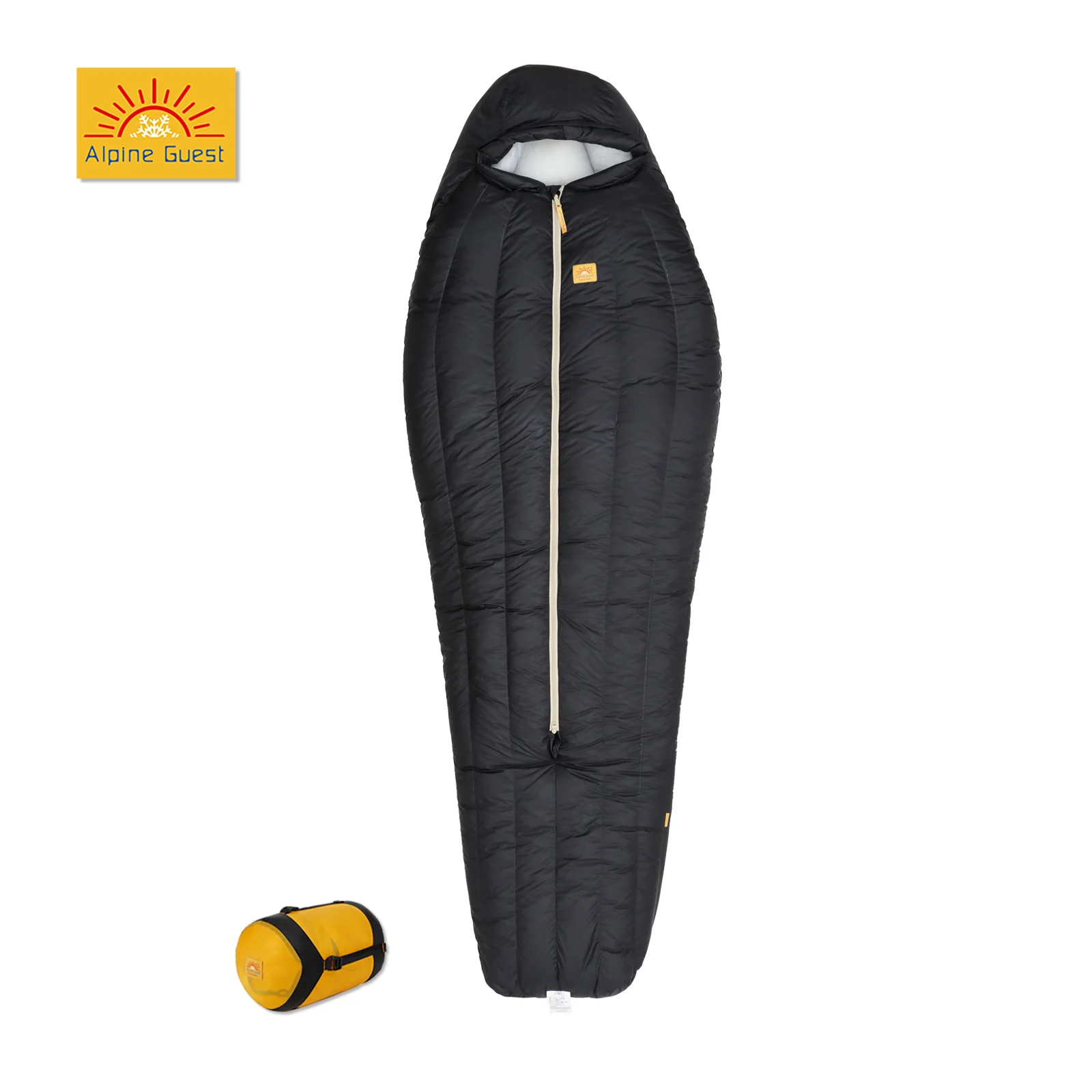 Ultralight  95% 850fp Duck Down Fill Sleeping Bag Outdoor Camping  Cold Weather Sleeping view 2