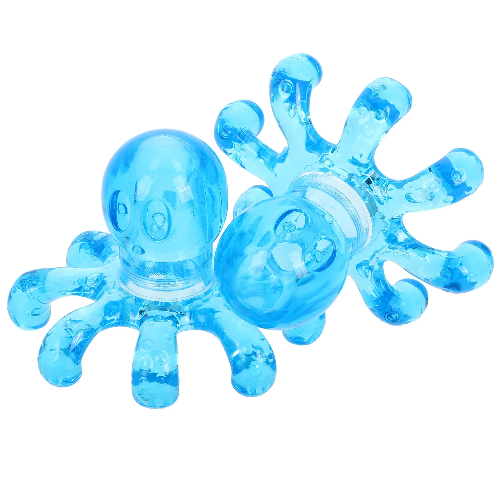 

2 pcs Octopus Head Massager 2 Pack Blue Portable Scalp Massager For Neck Shoulder Back Handheld Fatigue