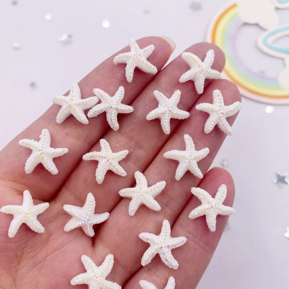 60pcs resina colorata Kawaii Starfish Flatback Mini Star strass Applique fai da te matrimonio Scrapbook accessori gioielli Craft F906