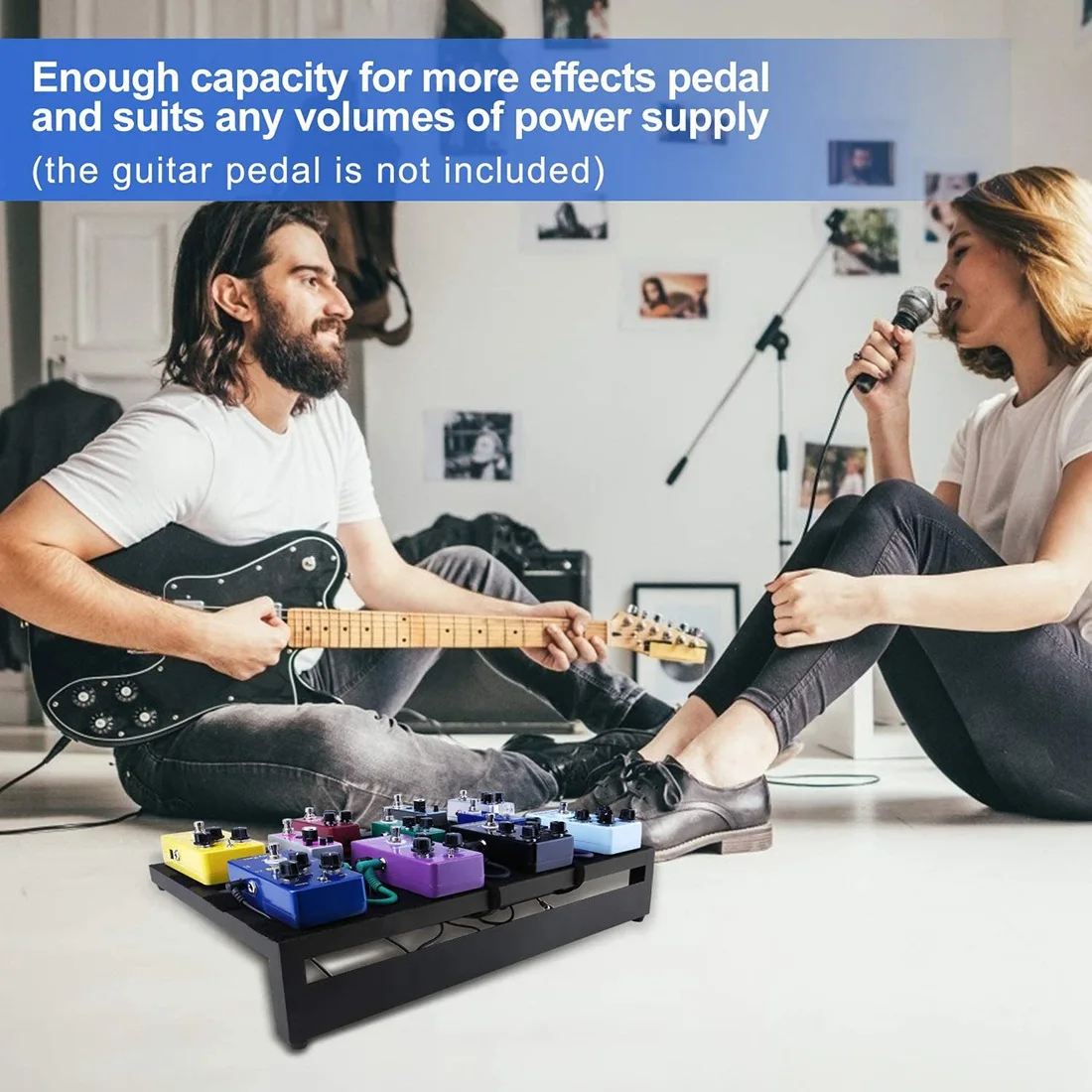 Guitar Pedalboard Guitar Effect Pedal Board Aluminum Alloy Pedalboard with Carrying Bag Effect Pedal Plate,Small Size HOT